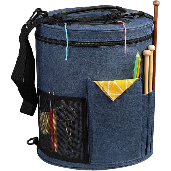 Knitting Bag Tote Bag for Garn Oppbevaring Strikke Hekle Bag DXGHC