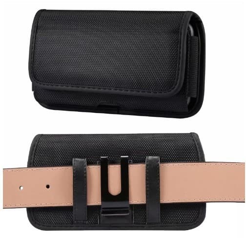 Bælteklips Etui til iPhone 13 12 11 Pro Max XR, Vandret Nylon U