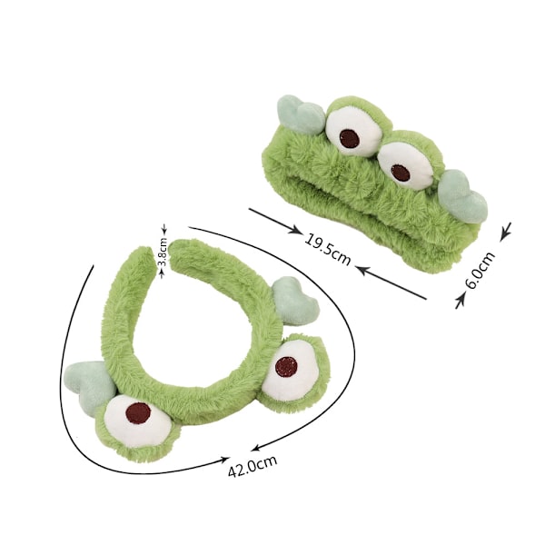 2 suurta silmää söpö sammakko hiusnauha syksy ja talvi plushi hiusnauha