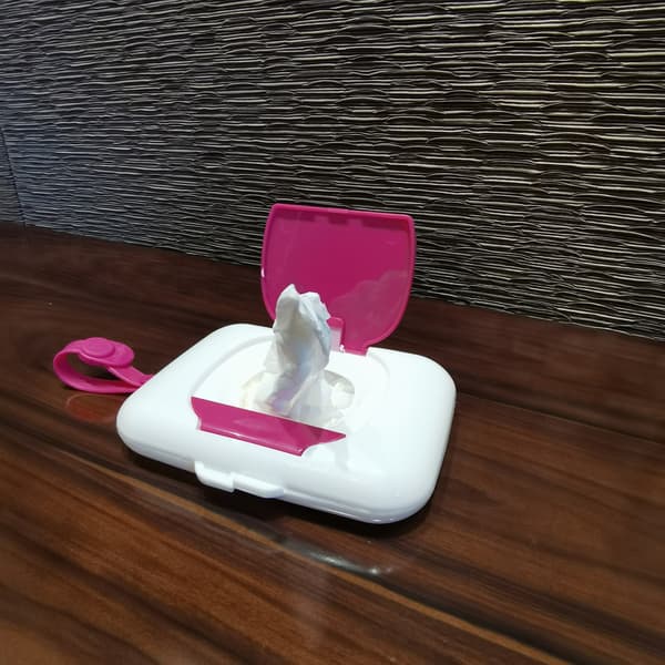 Rektangulär Pappershållare Vävnadslåda för Hem Bil (Rosa)