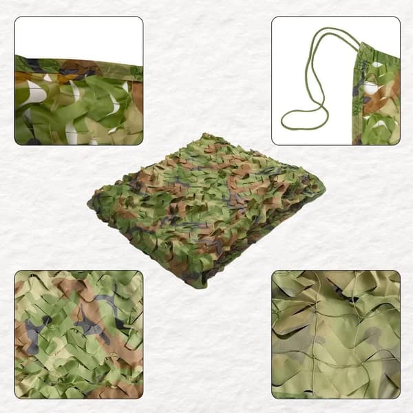 Stort Militær Forstærket Camouflage Net - Ideelt til Camouflage