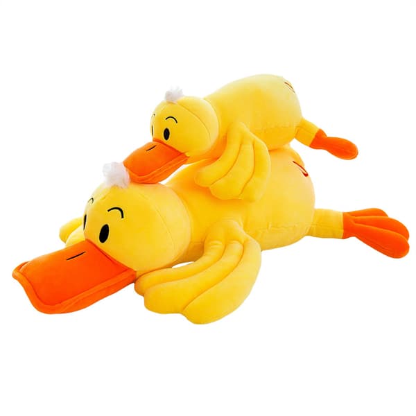 Blød rabarber andedukke 30CM trendy siddende stil, nem at nå