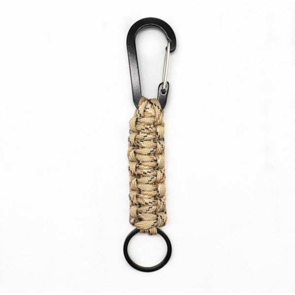 Paracord-nøkkelring med karabinkrok - Militær flettet paracord-karabinkrok