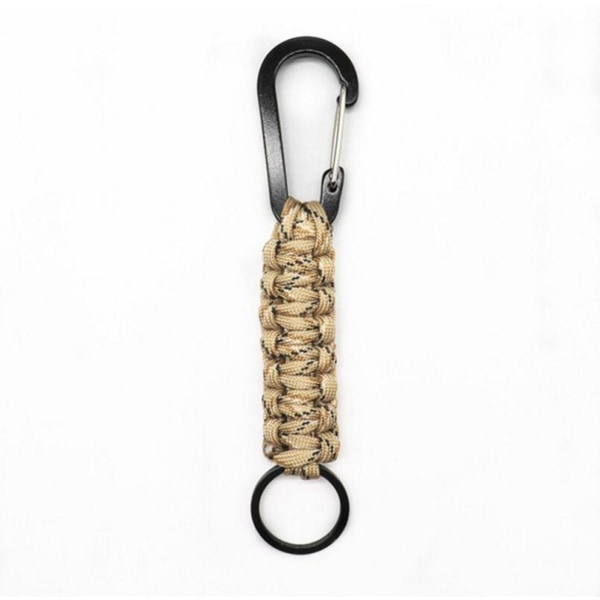 Paracord-nyckelring med karbinhake - Militärflätad Paracord-karbin
