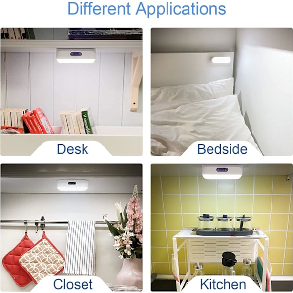 LED Magnetisk Ljusarbetslampa, Med Dimbar Touch Induction 5 Mod