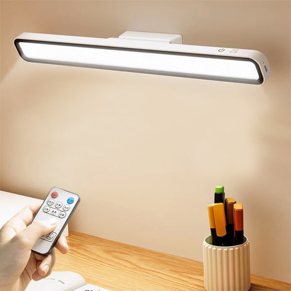 Skrivebordslampe LED USB opladningslampe trinløs dæmpning skrivebordslampe hængende