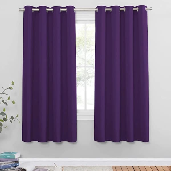 Mørklægningsgardiner (lilla 132*160cm)