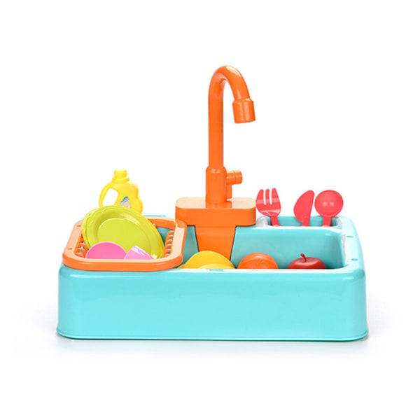 19pcs Kitchen Sink Toys With Running Water Educational Gifts For