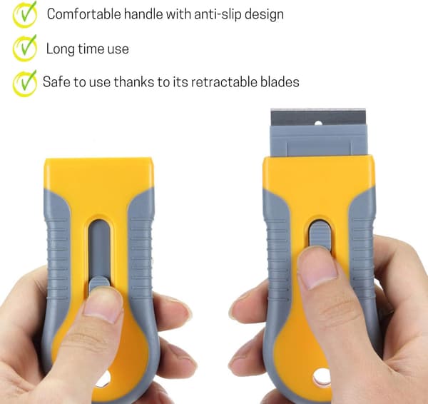 Razorbladsskraber, 2-pak, Razor Scraper-sæt med 20 ekstra blade