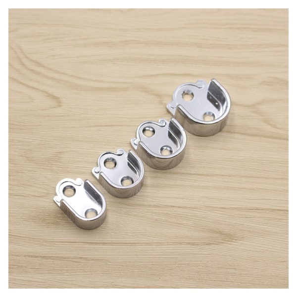 4 stk. 22 mm Garderobestangs Holder Støtte U-Formet Stang Sokkel Garderobe
