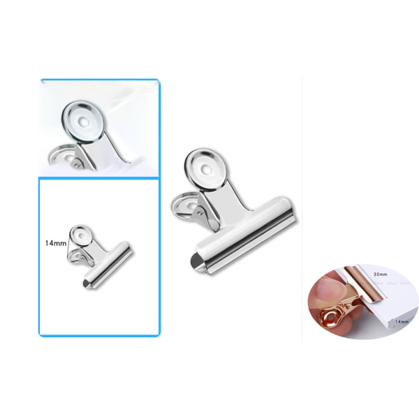 10 stk C-formede buede clips Butterfly Flower Holder Clip (Sølv)