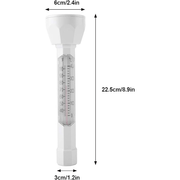 Simbassängstermometer, Flytande Termometer för Vattentemperatur