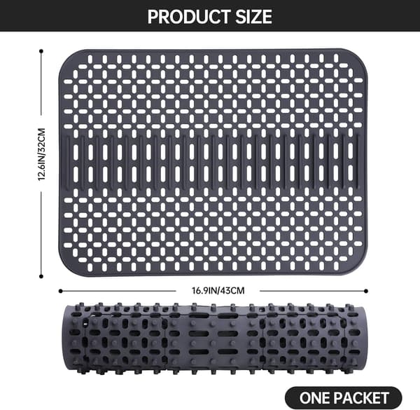 Silikon Diskho Mat - 43 x 32 cm - 1 Lager - Diskmaskinsäker - Värmebeständig