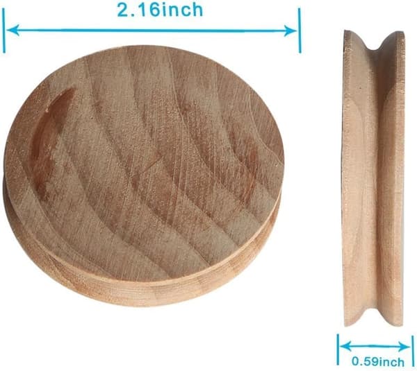 Läderhantverk Kant Slicker Rund Multi-Storlek Trä Burnisher 3 DXGHC