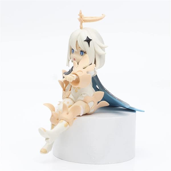 Genshin Impact Paimon Cartoon Figur 13cm PVC Anime Figurmodell