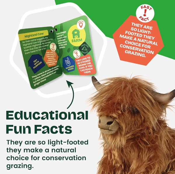 Suglan Highland Cattle Plyslegetøj Sødt Imitation Langt Hår Kat