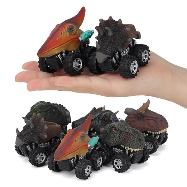 4st Present Pull Back Dinosauriebilar Dino Truck Toy Mini Dragon DXGHC