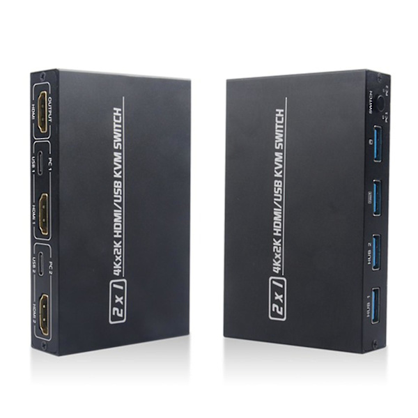 -kompatibel Splitter 4k Switch Kvm USB 2.0 2 In1 Switcher Com DXGHC