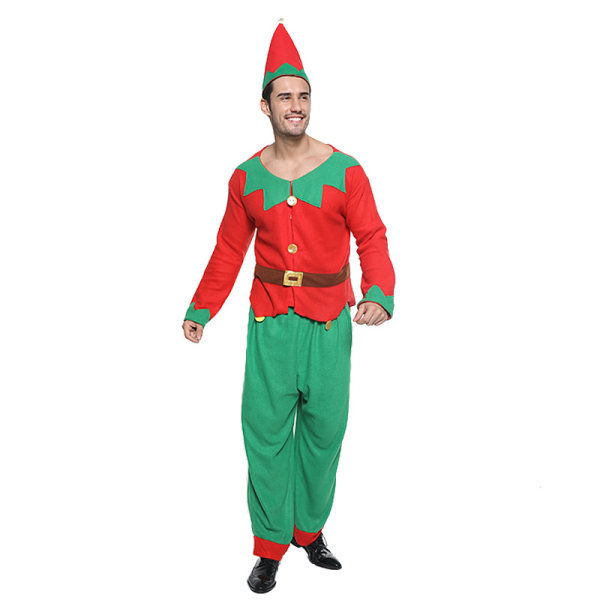Christmas Elf Costume, L, Christmas Family Atmosphere Party Costu