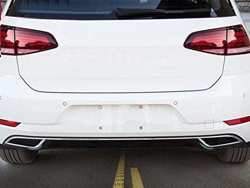 2 stk. til Golf Mk7 VII 2018 2019 Rustfrit Stål Bagudstød Dæmper