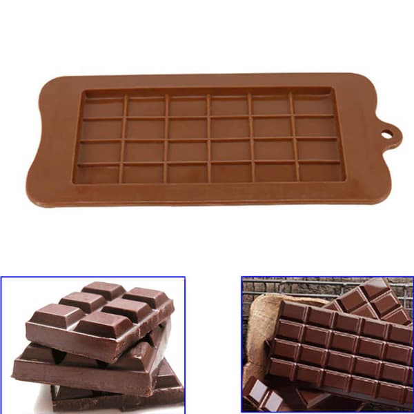 24 stk. DIY Chokoladechipsform, vafler, budding, Bageværktøj
