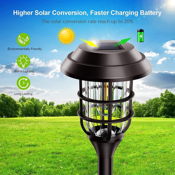 6 stk. Udendørs Have Solcellelamper, Udendørs Solcellelamper, IP65 W