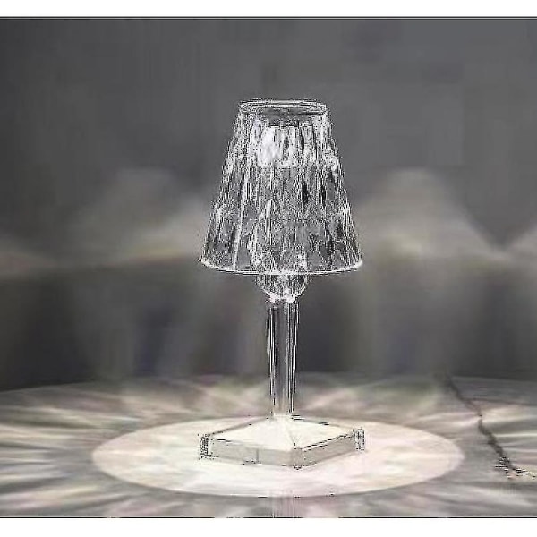 Italiensk design kristall bordslampa nattlampa bordslampa (ladda