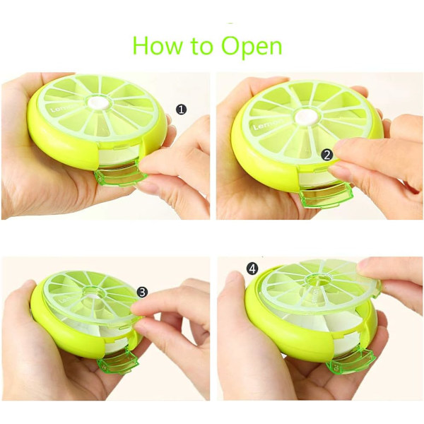 3 kpl Päivittäinen Pillinjärjestäjä Matkustus Muovi Pill Box Dispenser f
