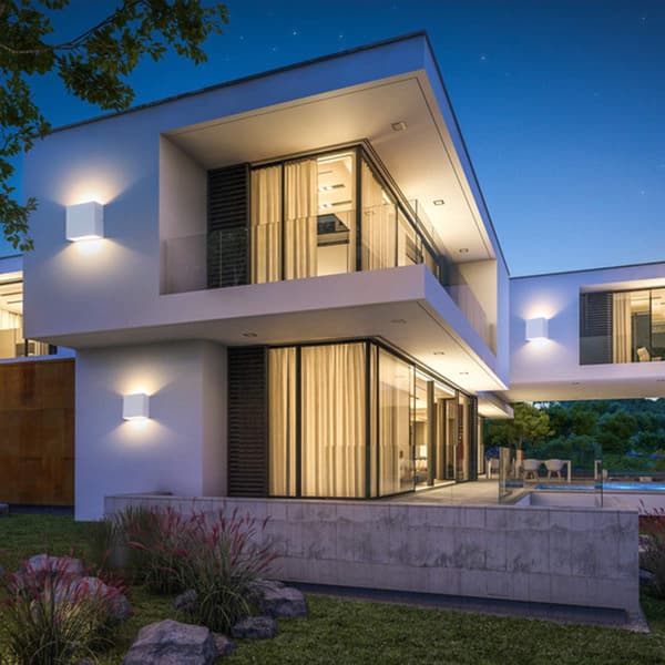 LED-seinävalot, 6W IP65 Moderni sisäseinävalaisin 2 kpl Valo LE