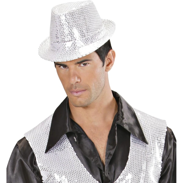 Filthat med glitter, guld, til temafester eller karneval, Par