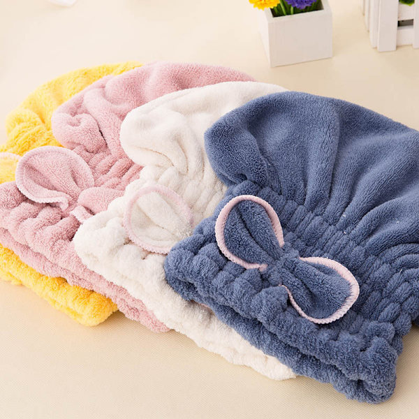 2 stk. Mikrofiber Hår Tørre Hætter, Ekstra Bløde & Ultra Absorberende