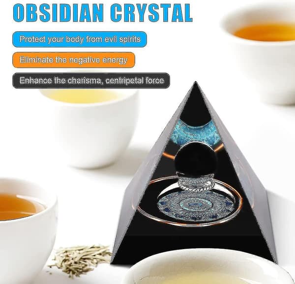 Pyramid Kompatibel Med Positiv Energi Kristaller Skydd C DXGHC