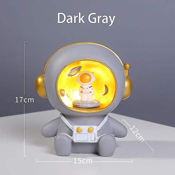 Astronaut nattlys Kreativ bursdagsgave Spargris - grå