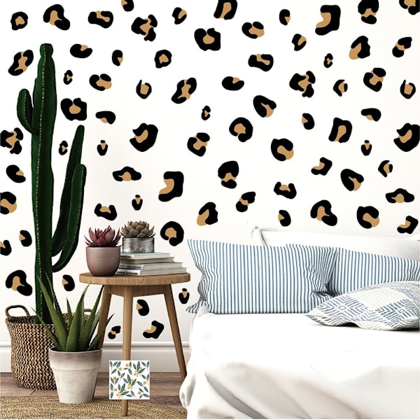 Leopard Print Brune Vægstickers