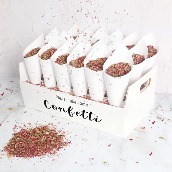 2 st Bröllops Konfetti Konhållare, Konfetti Konhållare Låda Fack