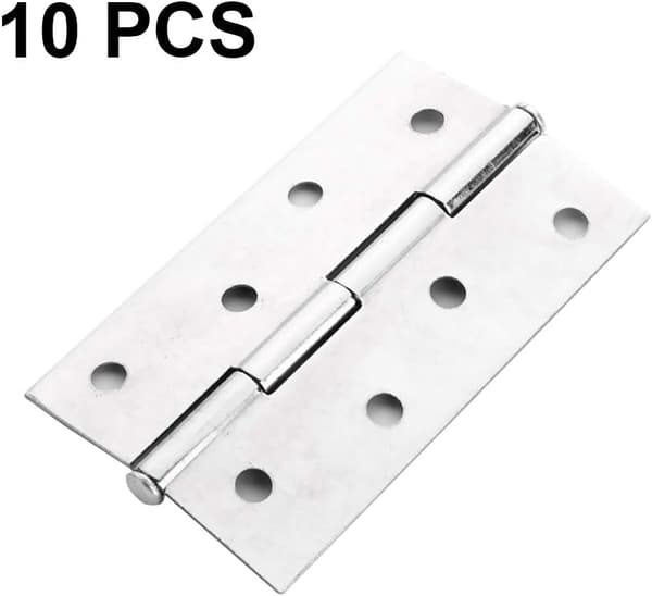 10 stk Rustfritt Stål Hjemmøbler Hardware Dørhengsel Lang 88mm