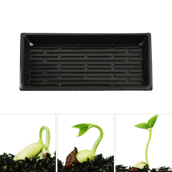 2 st hållbara plantbrickor med proppar utan hål - Startkit för plantor