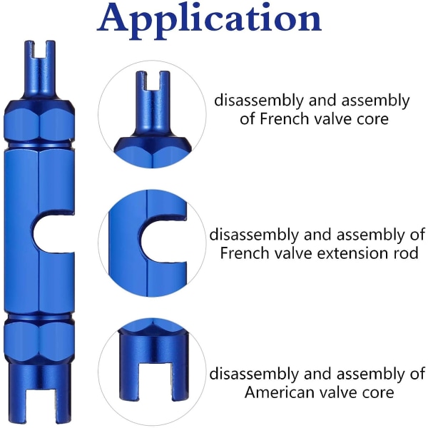 10 Stykker Ventil Kjerner Ventilkjerne med 1 Stykke Verktøy Ventilkjerne Gratis
