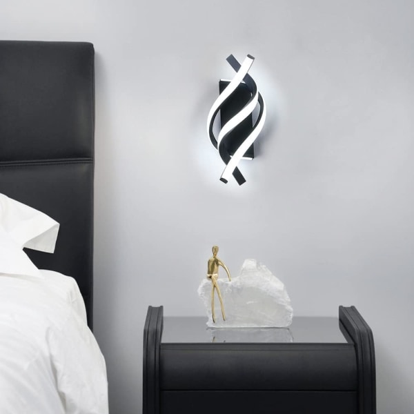 Indendørs væglampe, LED moderne væglampe 19W buet design, LED Wa