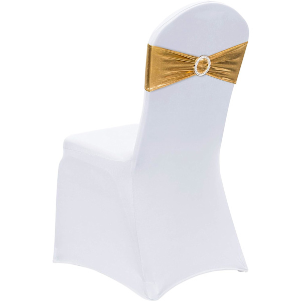 10 Pakk Spandex Stretch-sløyfer for Bryllupsmottak - Univer DXGHC