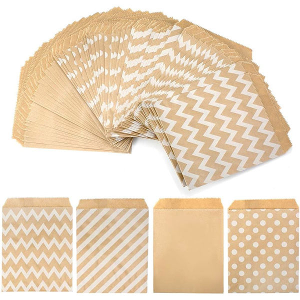 100 kpl Retro-paperikasseja Retro-paperilahjakasseja Retro-paperi DXGHC