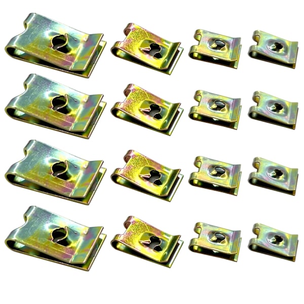 200-pack Bilfenderskruvar och muttrar, sortiment, Fairing Spir