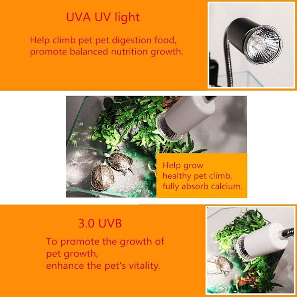 75W Sollampe, 75W Varmepære, UVA+UVB Fuld Spektrum Sollampe