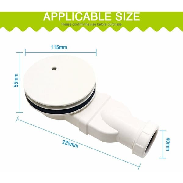 Dusjrist for ekstra flat dusj. Plast anti-lukt ABS