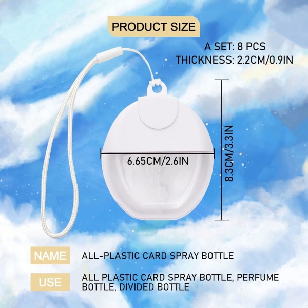 30 ml tom sprayflaska påfyllningsbar tom parfymflaska (förpackning med
