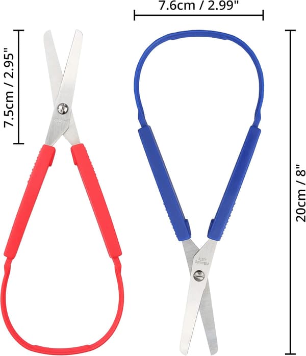 Set med 6 barnsaxar 20 cm - Höger- och vänsterhänta saxar