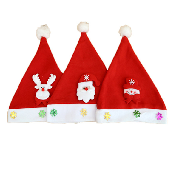 3 stk julepynt genser fløyels ornament caps bil