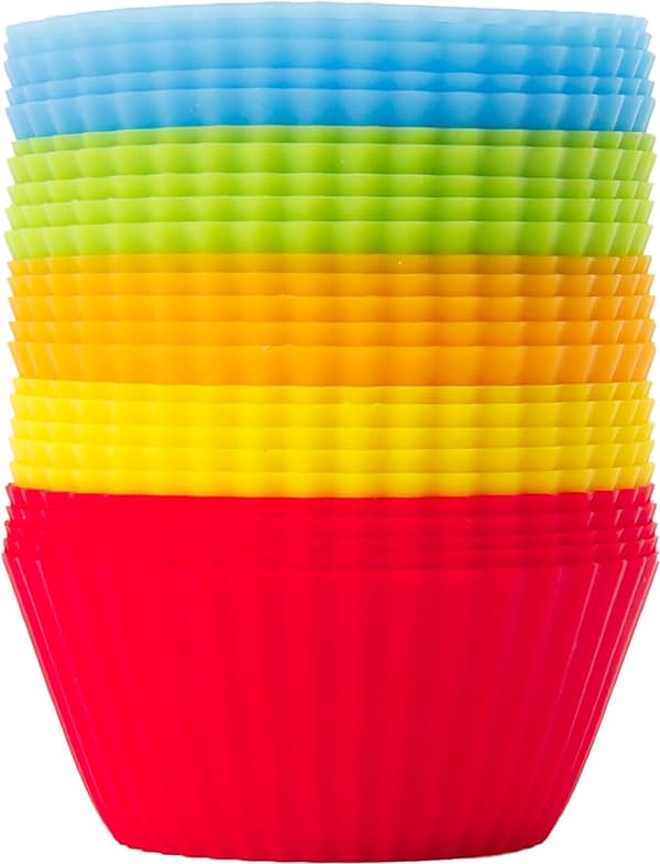Silikon Muffinsforme - 25 stk - Genanvendelig Cupcakeform - Miljøvenlig