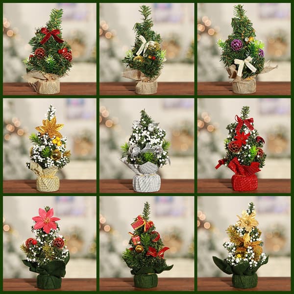 1 st Mini Julgran Liten Julgran Skrivbordsdekoration