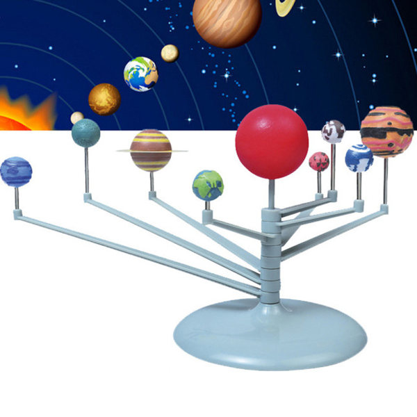 DIY Nio Planetmodeller Sammansatt Solsystem Planetariskt Instru